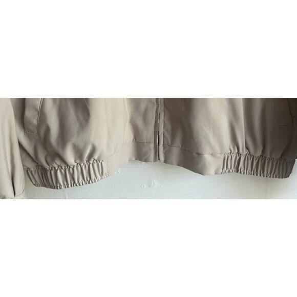 Tommy Hilfiger Men's Vintage Bomber Beige Collared Zip Up Buttons Pockets Size L - Picture 6 of 14